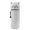Expandable Cartoon Pen Organizer Pencil Storage Case Foldable Silicone Pouches Great For School Office Home Storage Use