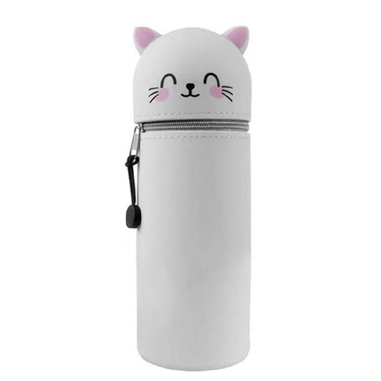 Expandable Cartoon Pen Organizer Pencil Storage Case Foldable Silicone Pouches Great For School Office Home Storage Use