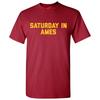 Saturday In Ames - Football Saturdays Tailgating Sport T Shirt - Cardinal