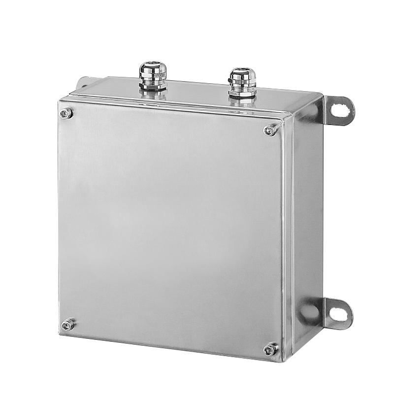 304 Stainless Steel Waterproof Junction Box, Dustproof & Corrosion-Resistant, Three-Proof UK Terminal Box for Outdoor Use.