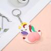 Cartoon Bouncy Butt Keychain - Soft Rubber Squeeze Pendant for Bags & Cars