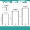 Glass Cylinder Vases 4 6 8 Inch Tall Clear Flower Vase Hurricane Floating Candle Holder for Table Centerpiece Wedding Home Decor