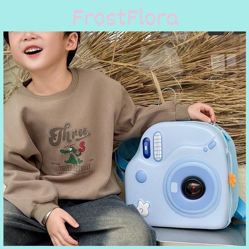 Childrens Bag Camera Zipper Flash Eggshell Backpack Adjustable Shoulder Strap