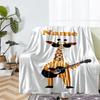 Custom Name Giraffe Theme Printed Blanket - Perfect for Couch, Bed, Travel & Outdoor Use | Machine Washable, Cozy & Durable.