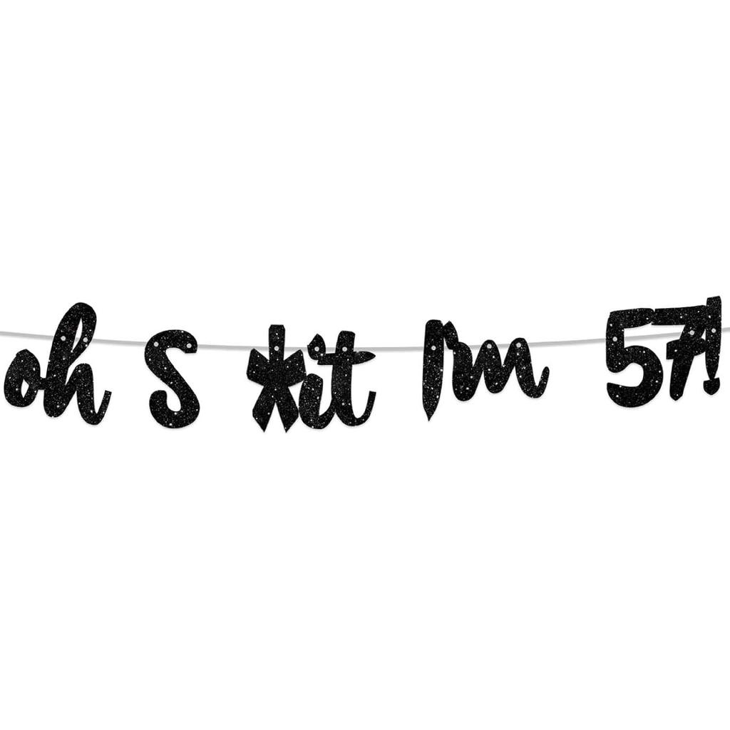 Oh I’m 30! Banner Backdrop Glitter Black Hallo Thirty Cheers to 30 Years Old Theme Decor for Man Woman Happy 30th Birthday Party Photo Studio Prop