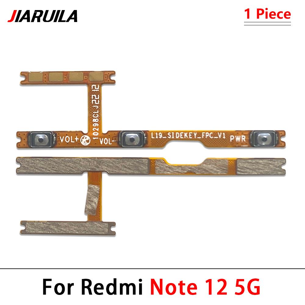 Power On Off Button Volume Key Switch Flex Cable For Xiaomi Redmi Note 10 10s 11 11s 11E 11T 12 12s 12 13 Pro Plus 4G 5G