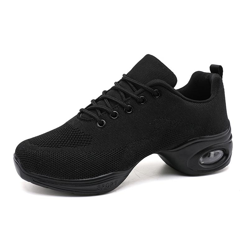 Женская обувь, обувь на воздушной подушке, танцевальная обувь, спортивная обувь, уличная обувь с дышащей сеткой, женские кроссовки 35 чёрный