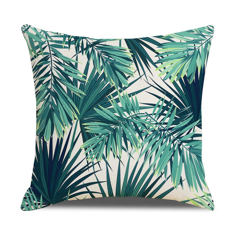 Ins Nordic Tropical Plant Pillow Cover New Home Furnishings Office Lumbar Cushion Pillow Cover