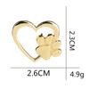 2pcs Heart with Paw Badge Brooch Dripping Oil Paw Brooch Badge Pin for Jewelry Making Clothes Bags Supplies