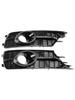 Pair Front Bumper Lower Light Cover Grille 4G0807647A 4G0807648A Fit A6 C7 2016-2018 W/ACC Hole