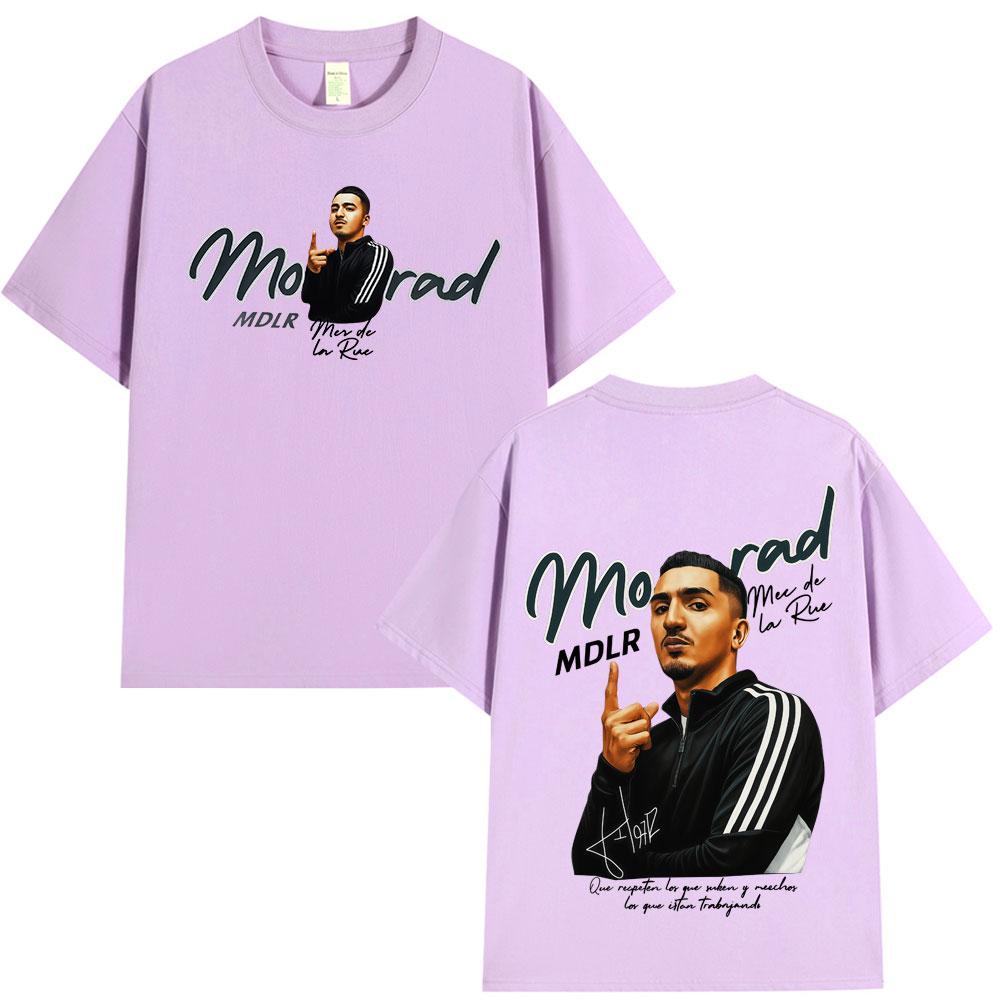 Rapper Morad Mdlr Tour Merch Short Sleeve T Shirt Unisex Unisex Harajuku Tops Vintage Aesthetic Graphics Tshirt Cotton Tees