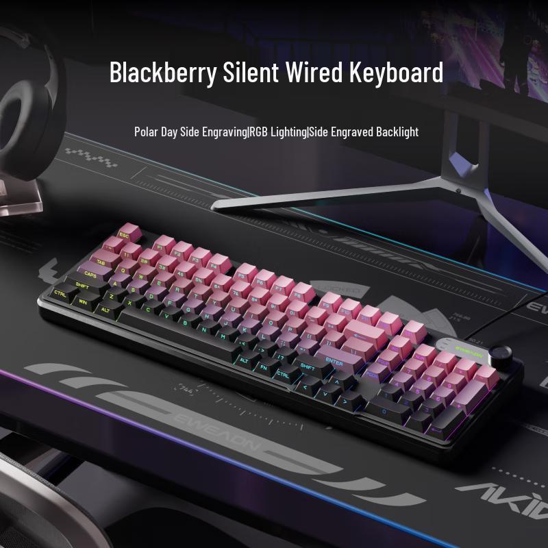 EWEADN V102 Wired Mechanical-Feel Keyboard Mouse Combo