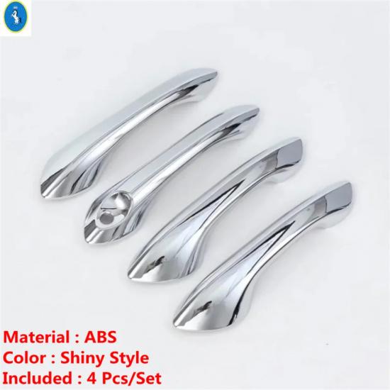 Side Door Handle / Door Handle Bowl Cover Trims For Chevrolet Tracker Trax  2024 Black/Carbon Fiber/Shiny Style Accessories