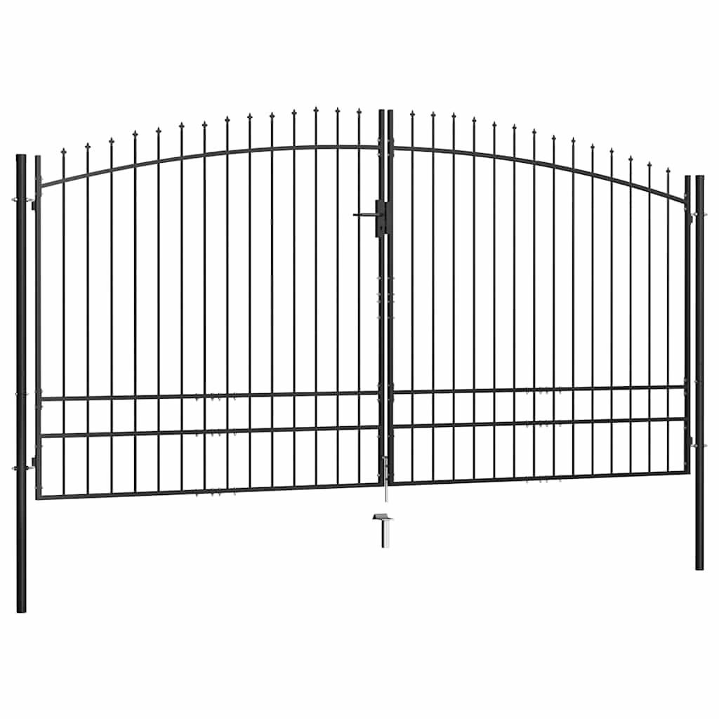 Woerden Doppeltor Gartentor mit Speerspitzen-Design 400 x 249,5 cm