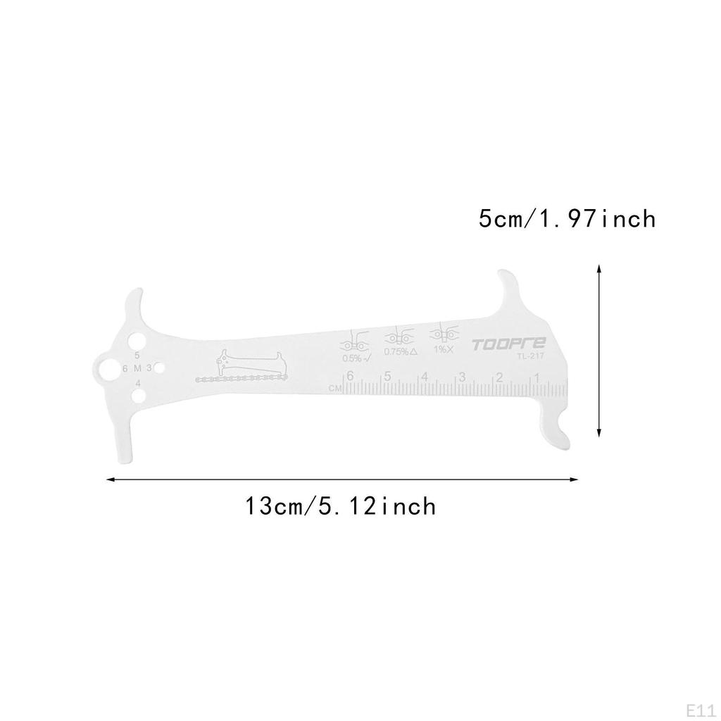 Bicycle Chain Checker 3 In 1 Wear Indicator Measuring Tool Ruler Professional