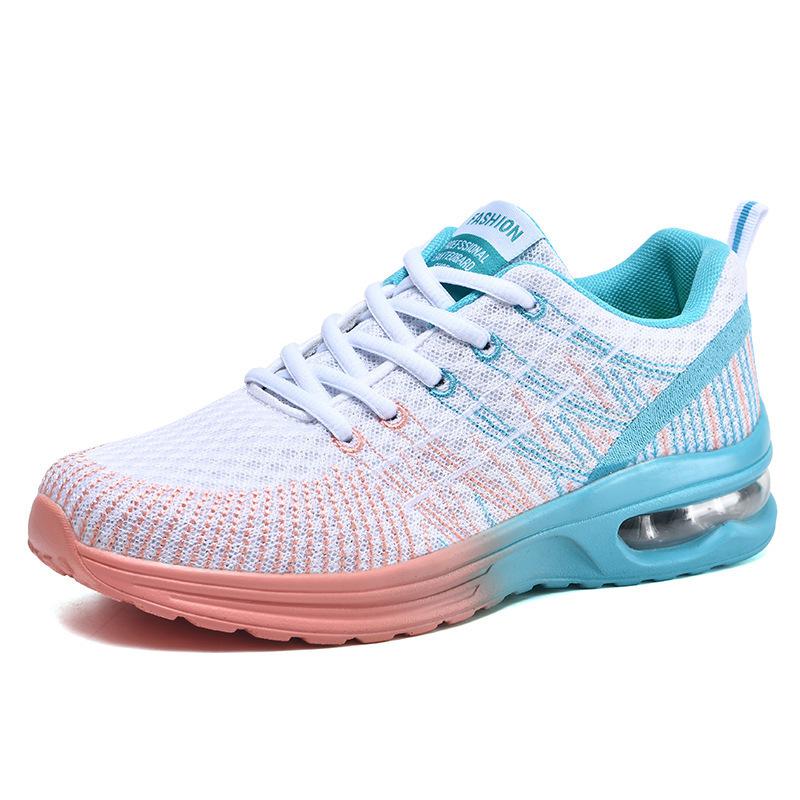 Fashion Spring Air Cushion Running Shoes Breathable Mesh Sneakers Sports Casual Woman Shoes Walking Breathable Tennis Shoes for Women