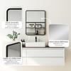Rectangular Wall Mirror with HD Glass - Black