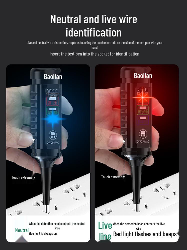 Baolian Hochleistungs-Multifunktions-Spannungsprüfer-Schraubendreher