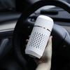 Car Air Purifier Colorful Ambient Glow Charging Port Desktop Air Purifier Mini Odor Remover Quiet Functioning for Bedroom