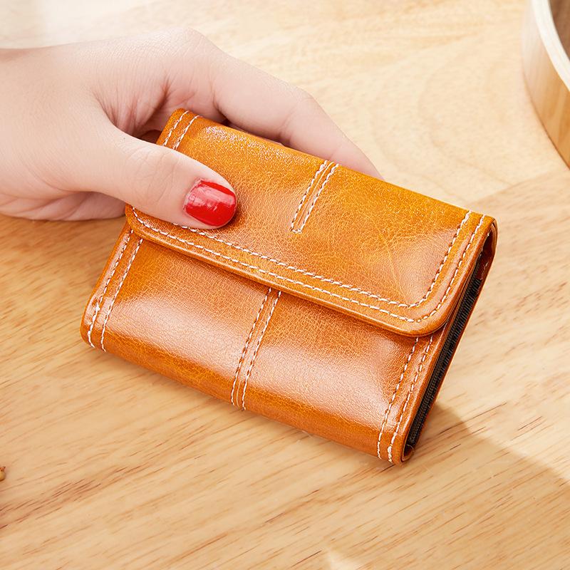 

Credit Card Holder Wallet Case Pu Leather Black/Brown/Red Business Card Holder Women/Men Vintage Bank/Id Cardholder 11 Card Slot