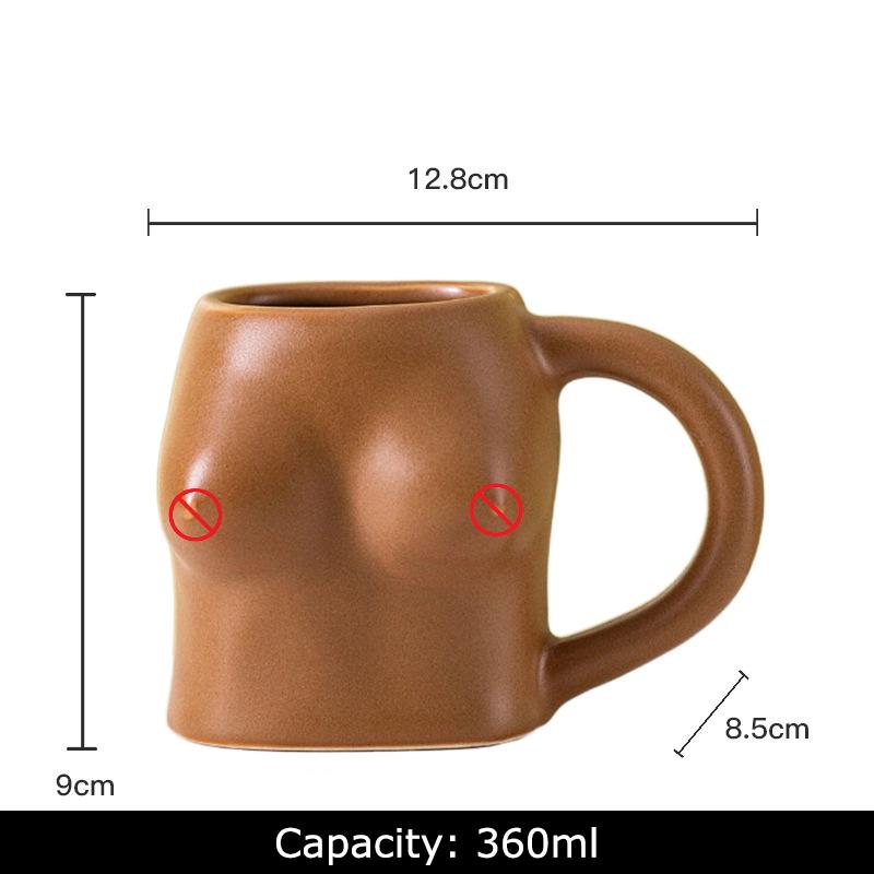Clench Fist Shaped Porcelain Mugs Water Cup Human Body Art Coffee Mug Dining Table Afternoon Tea Teacup Fruits Juice Cup