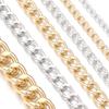2-5 Yards/Rolle Aluminiumketten Verdrehte Ketten Großhandels Gliederkette Für DIY Armband Halskette Kette Schmuckherstellung Zubehör
