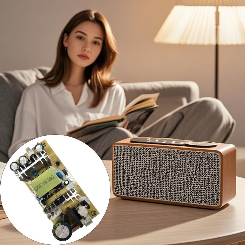 100V 240V Input to DC15V 6mA Convert Module Delivering 90W Power with Safety Features Ideal for Auditory Systems