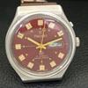 VINTAGE RICOH R31 AUTOMATIC JAPAN MENS RED COLOR DIAL WATCH a500615-5 R153-a500615