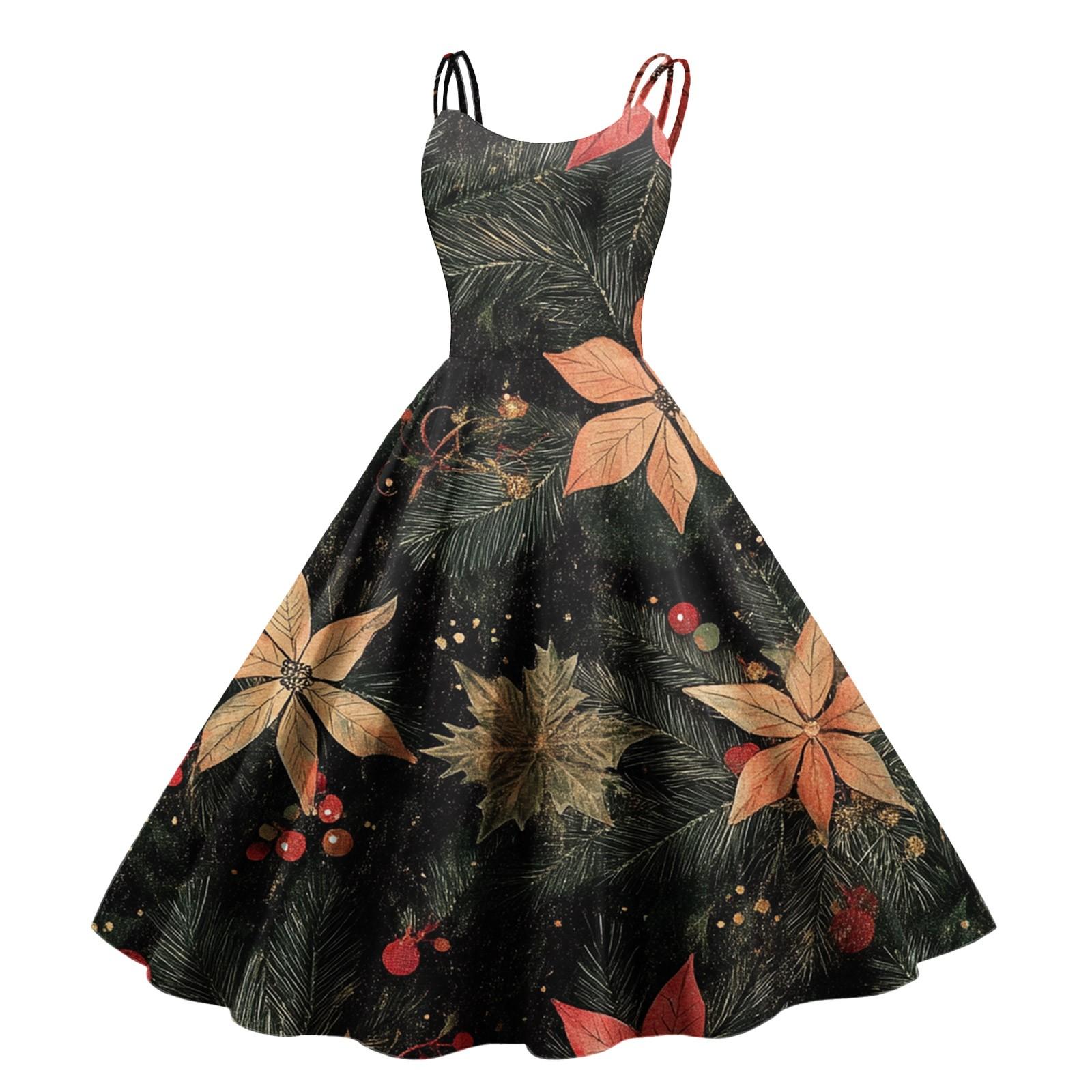 

Женское рождественское платье со снежинками и сексуальным облегающим принтом с открытыми плечами в стиле панк-ретро XXL тёмно-синий