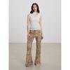 Thelight2025 Spring/Summer New Snakeskin Subculture Print Micro-Pull Casual Pants Women Gyaru Breathable Elastic Waist