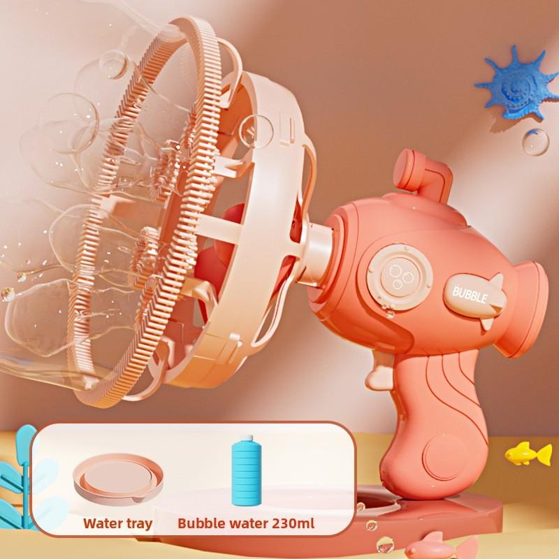 Dinosaurier-Seifenblasenpistole für Kinder mit elektrischem Ventilator und Seifenblasenbläser für Kleinkinder