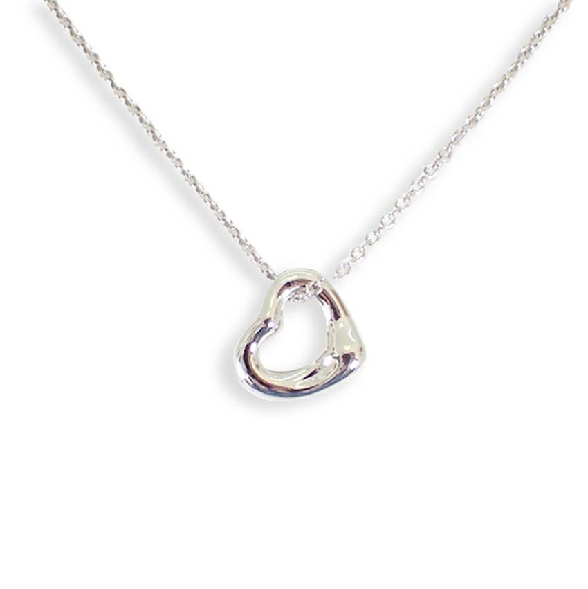 

[Б/у] TIFFANY/Tiffany 925 Open Heart Подвеска/ожерелье [g338-80]