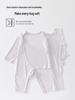 Spring & Autumn Baby Jumpsuit: Double Layer Belly Protection, Ultra-Thin Ice Silk Crawling Bodysuit, Boneless Close-Fitting Pajamas