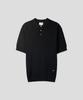 Ssei Standard Cable Collar Short Sleeve Knit Black