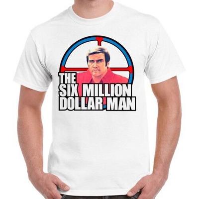 The Six Million Dollar Man Steve Austin 70s Tv Show Retro T Shirt 593