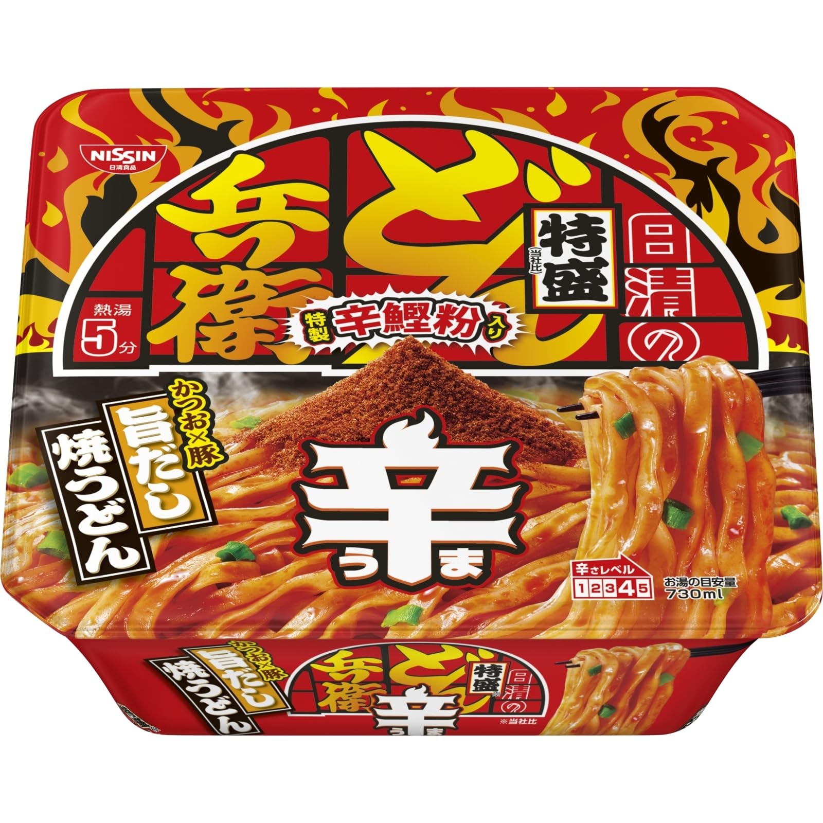 

Donbei Острый Донбей Очень большой Яки Удон с восхитительным бульоном Острый порошок тунца бонито Nissin Foods Лапша в чашке 142г x 12 [Специальный в комплекте] от Nissin