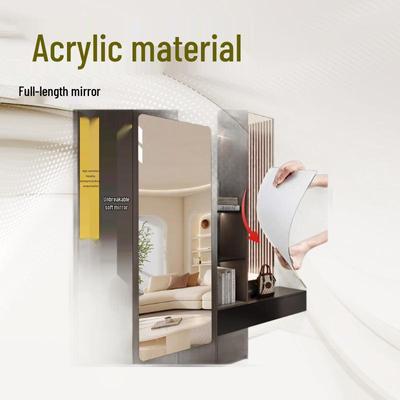Self-Adhesive Full Body Acrylic Wall Mirror Sticker - High-Definition Dressing Mirror