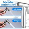 Handheld Bidet Sprayer with Bracket Holder 59in ABS Flexible Telescopic Shower Hose for Water Plumbing Toilet Bidet Sprayer Gun