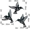 Indoor And Outdoor Hummingbird Wall Decoration Home Garden Art Decoration Sculpture Statue Metal Hollow Iron Hanging Decoration