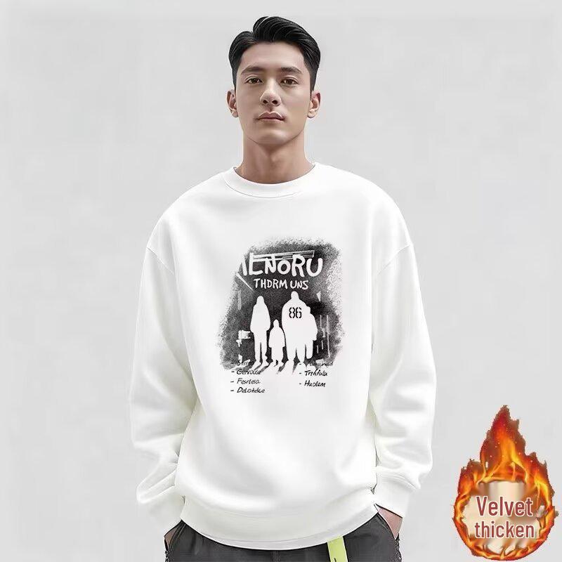 Men s Plus Size Winter Versatile Long-Sleeve Hoodie and Base Layer 2XL