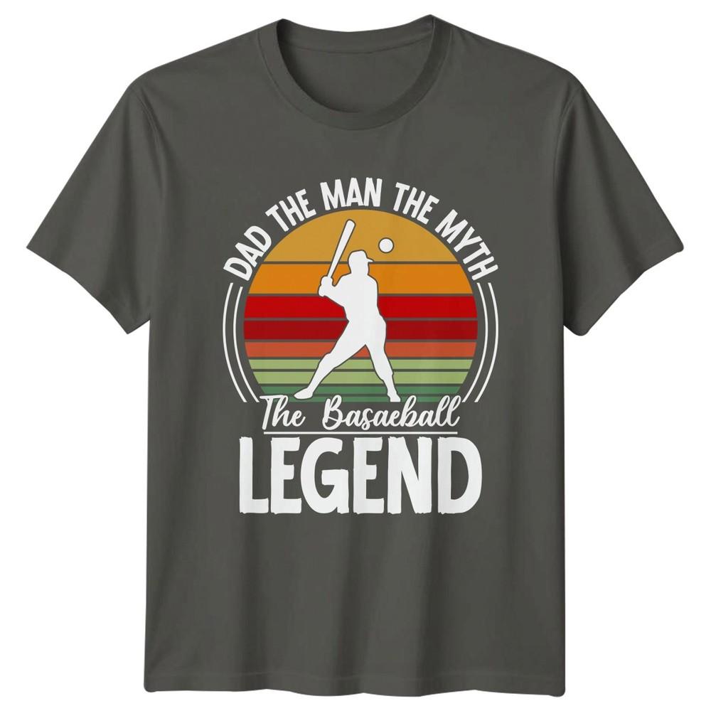 Dad The Unisex The Myth Unisexs TShirt Dad Baseball Fathers Day Gift For Him S