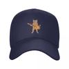 Rock Cat Playing Guitar Cartoon Guitar Cat Baseball Caps Snapback Men Women Hats Adjustable Cap Hip Hop Baseball Hat Casquette