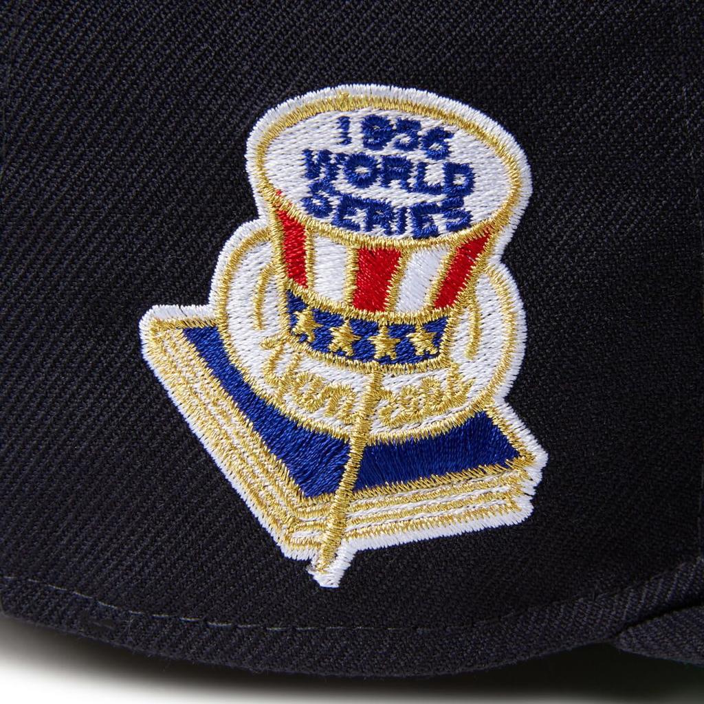 New Era Cap 59FIFTY MLB Side Patch NY Navy 7 5950SB MLB World Series NEYYANCO NVY 3/8