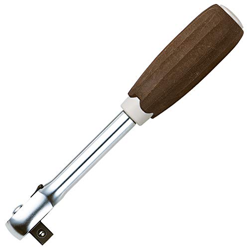 VESSEL Woody Ratchet Handle Non-Slip Grip 3/8 Inch (9.5mm) HRH3-W