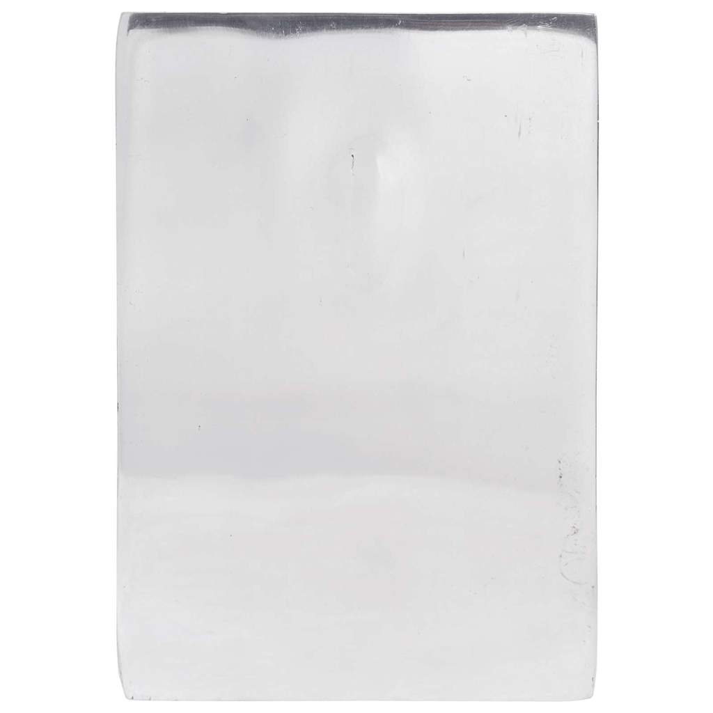 Buchstützen 2 Stück Silber 11 x 14 x 17,5 cm Aluminium