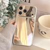New INS Silver Mirror Plating Cases For For Iphone Air 17 16 15 14 13 12 11 Pro Max Xsmax Xr Make Up Case Shockproof Cover 17Pro Max