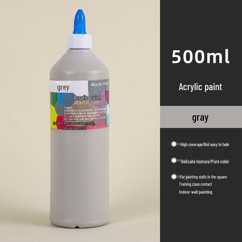 Wasserdichte 500ML Acrylfarbe - Langlebig, Ideal für Strohhut-, Keramik- und Gipsfigurenmalerei