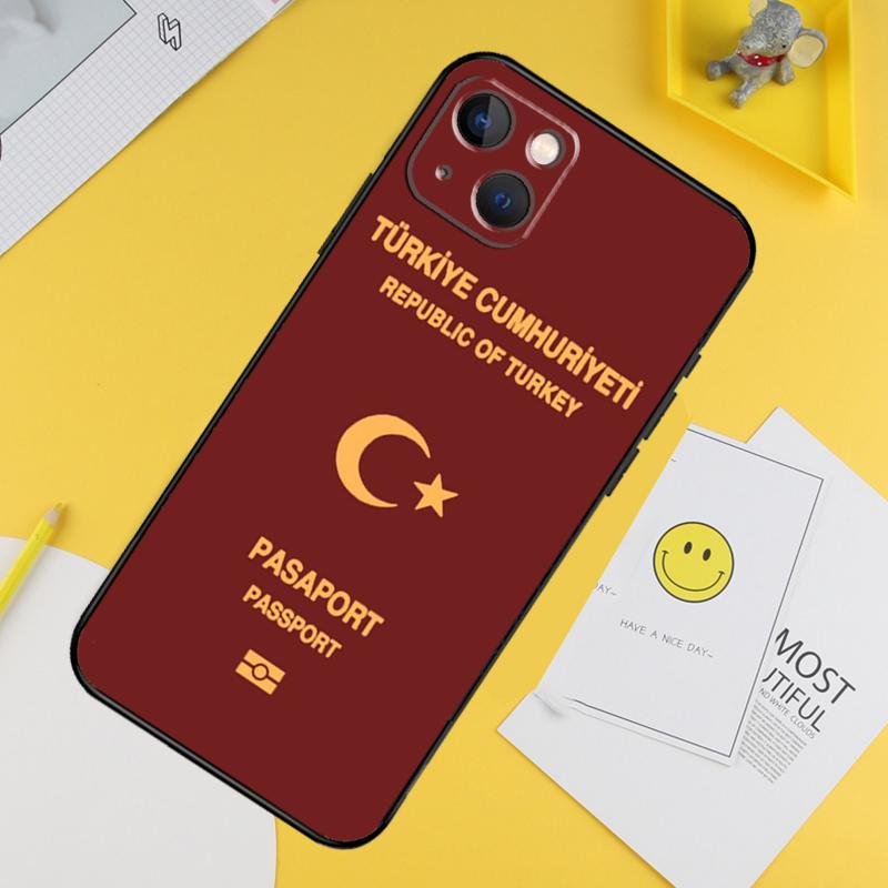 Turkey Flag Phone Case For iPhone 15 Pro 16 Pro 13 12 Mini 11 14 Pro Max XR 16 15 Plus 16e Cover Coque