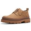 Clarks Leather British Style Commuter Versatile Comfortable Breathable Casual Shoes Men sneakers Yellow 261760887