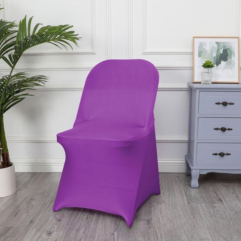 1/2/5 PCS Stretch Spandex Wedding Chair Cover for Weddings Birthdays Parties Events Hotels Banquets